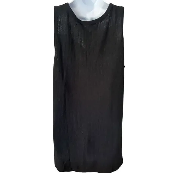 NWT White Birch Oversized Black Ribbed Tank Top – Size Large oversized - Picture 5 of 6
